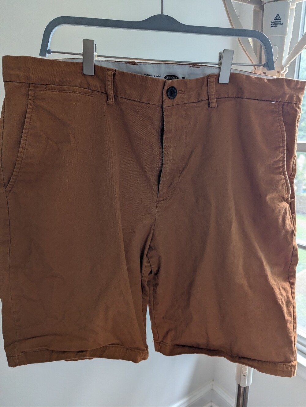 Old Navy Men’s Flat Front Chino Shorts - Caramel Brown